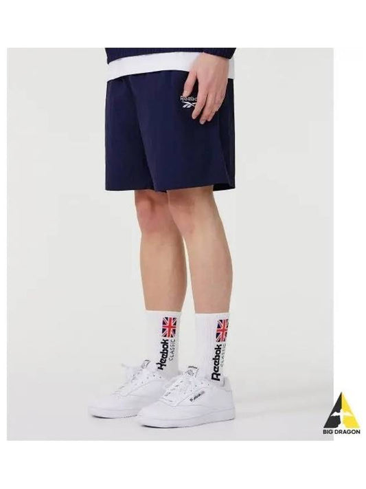 Vector Logo Essential Shorts Dark Navy - REEBOK - BALAAN 1