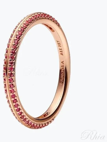 Me Red Pave Ring Rose Gold - PANDORA - BALAAN 2