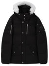 Original 3Q Hooded Padding White Shearling Black - MOOSE KNUCKLES - BALAAN 4