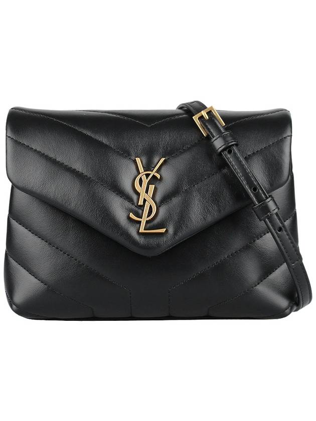 Loulou Toy Matelasse Shoulder Bag Black - SAINT LAURENT - BALAAN 2