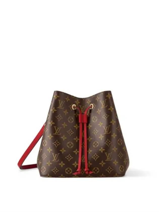 Monogram Neonoe Bucket Bag Brown Red - LOUIS VUITTON - BALAAN 2