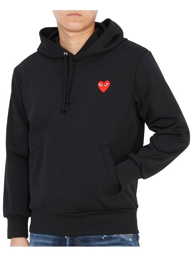 Men's Red Wappen Hood Black - COMME DES GARCONS - BALAAN 6