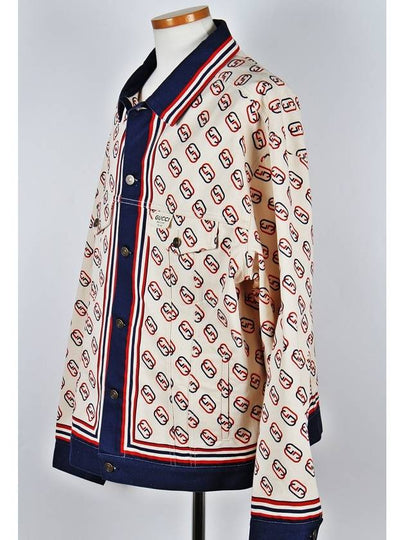 Logo printed cotton twill jacket 52 105 - GUCCI - BALAAN 2