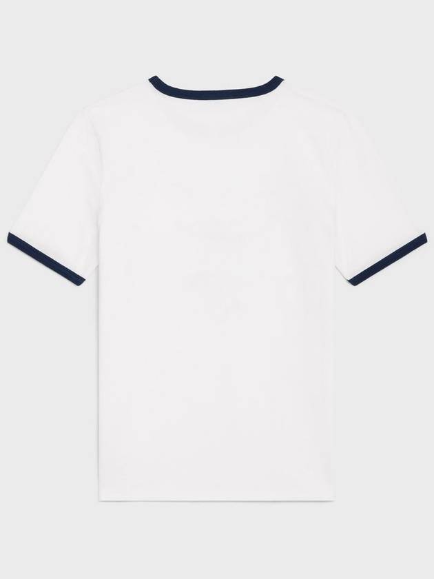 Paris T-Shirt in Cotton Jersey Black White - CELINE - BALAAN 4