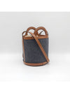 logo cotton bucket bag brown - MARNI - BALAAN.