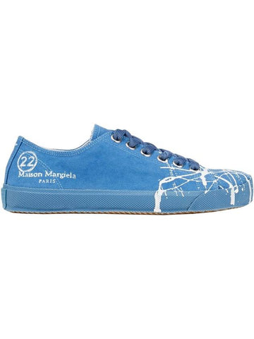 Women's Tabi Paint Low Top Sneakers Blue - MAISON MARGIELA - BALAAN 1