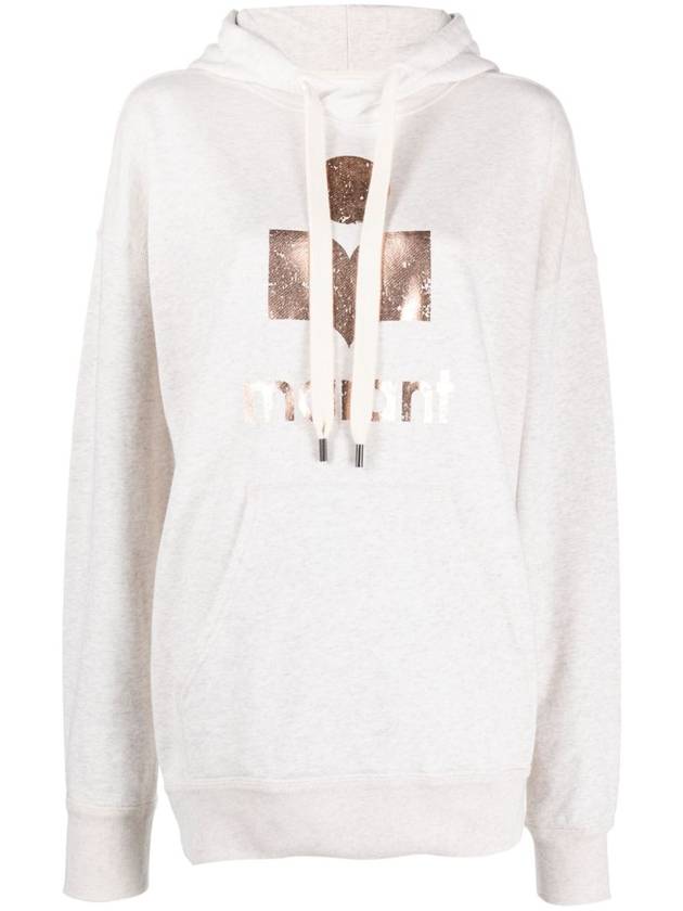 Mansell Logo Print Drop Shoulder Hood SW0001FAA3M01E - ISABEL MARANT ETOILE - BALAAN 1