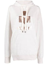 Mansel Logo Print Hoodie Beige - ISABEL MARANT ETOILE - BALAAN 2