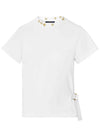 Women's Side Strap Short Sleeve T-Shirt White - LOUIS VUITTON - BALAAN 1