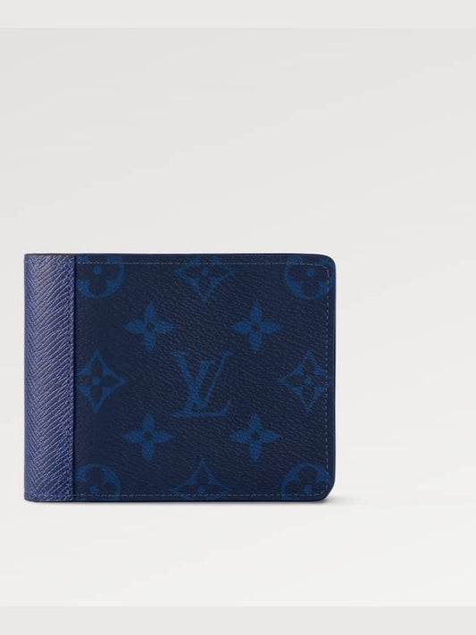 Monogram Multiple Half Wallet Blue - LOUIS VUITTON - BALAAN.