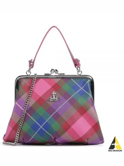 Granny Frame Check Tote Bag - VIVIENNE WESTWOOD - BALAAN 2