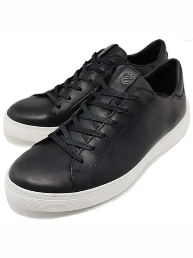 Men's Street Tray Low Top Sneakers Black - ECCO - BALAAN 2