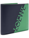 Signature Calfskin Bi-Fold Wallet Green Black - LOEWE - BALAAN 4