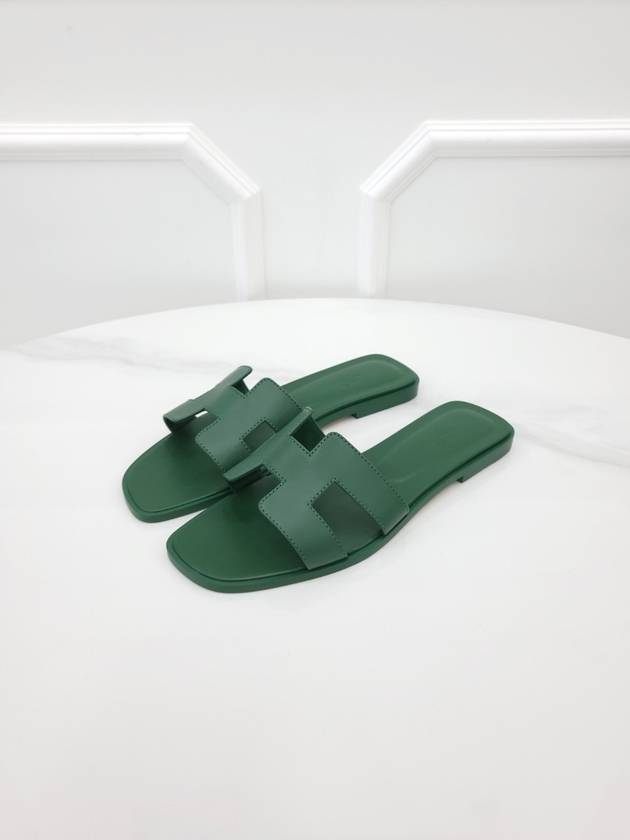 Oran sandals emerald green 38 - HERMES - BALAAN 1