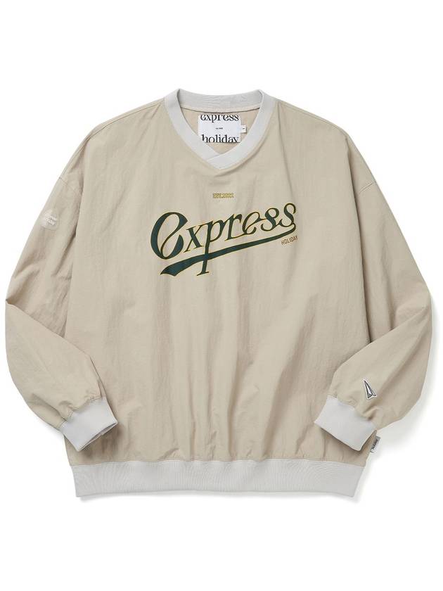 Authentic Nylon Pullover Sweatshirt Beige - EXPRESSHOLIDAY - BALAAN 1