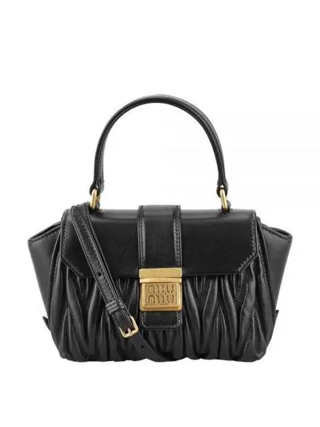 Materasse Nappa Leather Mini Shoulder Bag Black - MIU MIU - BALAAN 2