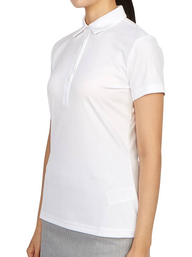 Golf Henrietta Debossed Polo AWJT07881 0000 Women's Henrietta Debossed Polo - J.LINDEBERG - BALAAN 3