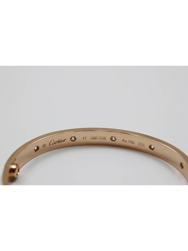 Love Diamond 10P Pink Gold Bracelet No 17 B6070217 - CARTIER - BALAAN 5