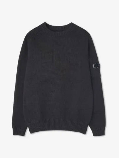 Lens Wappen Patch Knit Top Black - CP COMPANY - BALAAN 2