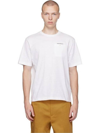 Sartorial Tape Pocket Short Sleeve T-Shirt White - PALM ANGELS - BALAAN 2