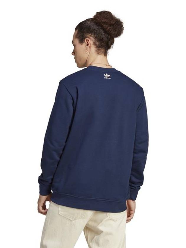 Embroidered Logo Sweatshirt Navy - ADIDAS - BALAAN 5