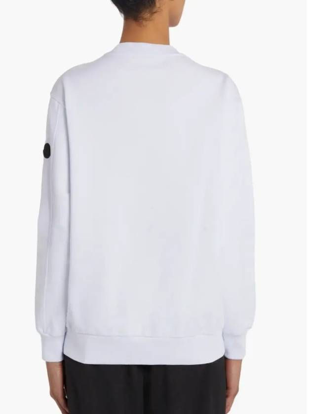 8G00011 809KR 001 White Women’s Sweatshirt - MONCLER - BALAAN 4