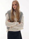 Open Collar Knit Top Ivory - LESEIZIEME - BALAAN 7