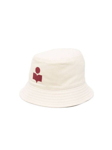 Hailey Embroidered Logo Bucket Hat Ecru - ISABEL MARANT - BALAAN 1