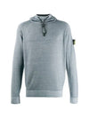 Wappen Patch Fast Dye Airbrush Hoodie Grey - STONE ISLAND - BALAAN 3