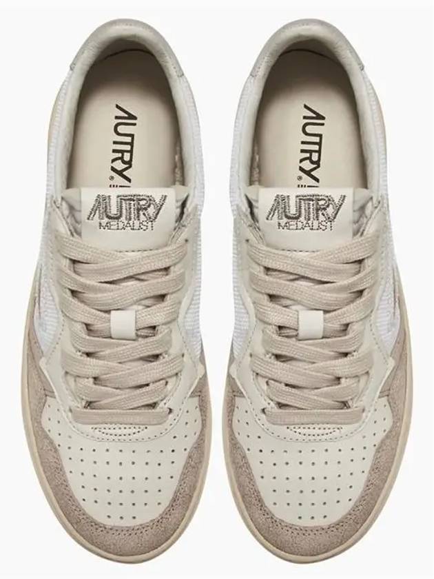 Men's Medalist Low Leather Sneakers White - AUTRY - BALAAN 4