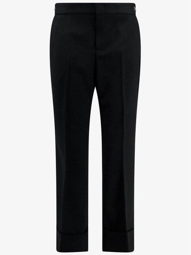 Horsebit Metal Detail Straight Pants Black - GUCCI - BALAAN 1