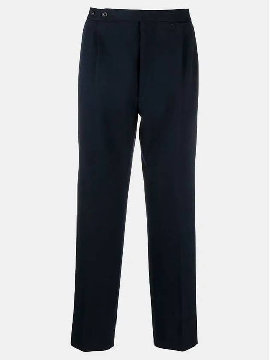 Men's Milano Stitch Wool Straight Pants Navy - MAISON MARGIELA - BALAAN 2