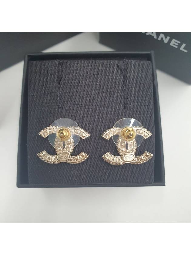 Metal Earrings Diamantes & Gold Crystal - CHANEL - BALAAN 7