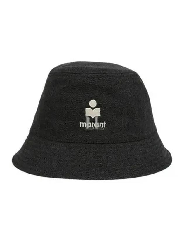 Haley Embroidered Logo Bucket Hat Black - ISABEL MARANT - BALAAN 2