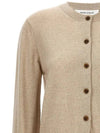 Bold Fox Head Patch Regular Cardigan Beige Melange - MAISON KITSUNE - BALAAN 4