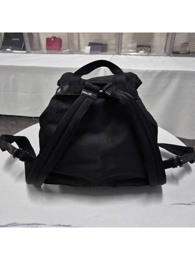 Tesuto nylon triangle logo backpack black - PRADA - BALAAN 4