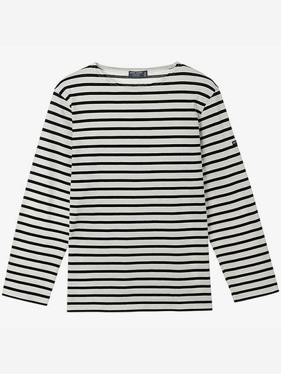 Minquiers Modern Stripe Long Sleeve T-Shirt Neige Noir - SAINT JAMES - BALAAN 2