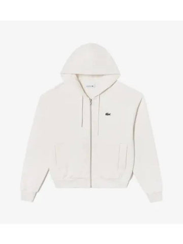 Women s hooded zip up t shirt OFFWHITE Off white - LACOSTE - BALAAN 1