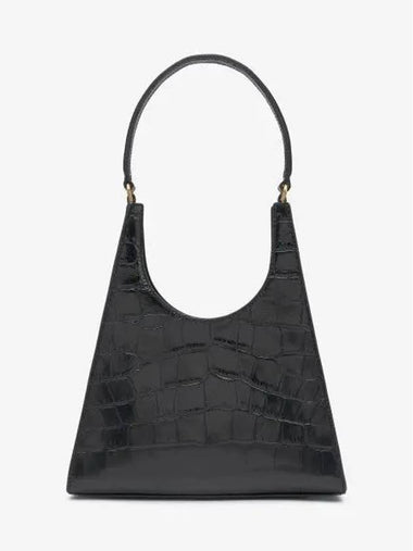 Ray Crocodile Embossed Tote Bag Black 129125BLK - STAUD - BALAAN 1