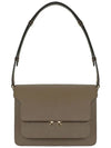 Saffiano Trunk Medium Shoulder Bag Brown - MARNI - BALAAN 6