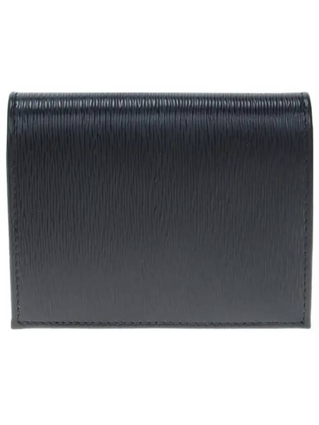 Vitello Gold Logo Bifold Wallet Black - PRADA - BALAAN 5