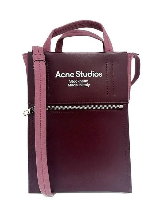 Studios Logo Papery Nylon Tote Bag Old Berry Pink - ACNE STUDIOS - BALAAN.