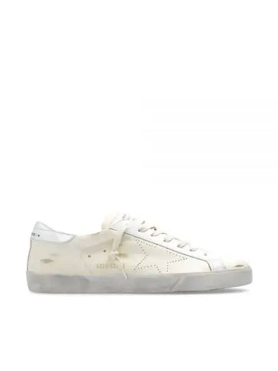 Superstar Leather Low Top Sneakers Silver Beige - GOLDEN GOOSE - BALAAN 2