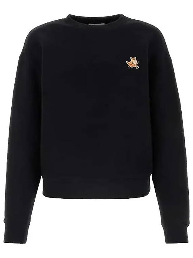 Speedy Fox Patch Comfort Sweatshirt Black - MAISON KITSUNE - BALAAN 4