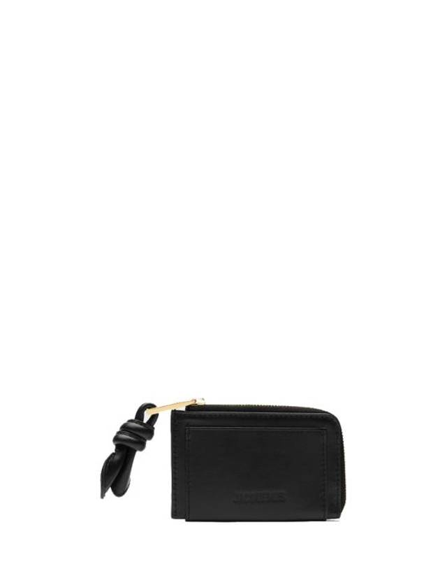 Le Porte Cartes Tourni Leather Card Wallet Black - JACQUEMUS - BALAAN 2