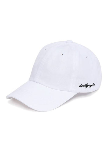 Script Ball Cap White P00000FD - DONTFORGETME - BALAAN 1