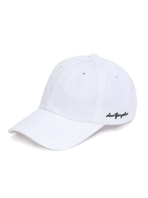 Script Ball Cap White - DONTFORGETME - BALAAN 1