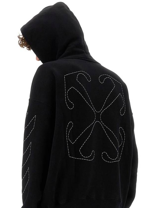 Stitch Arrow Skate Hoodie Black - OFF WHITE - BALAAN 5