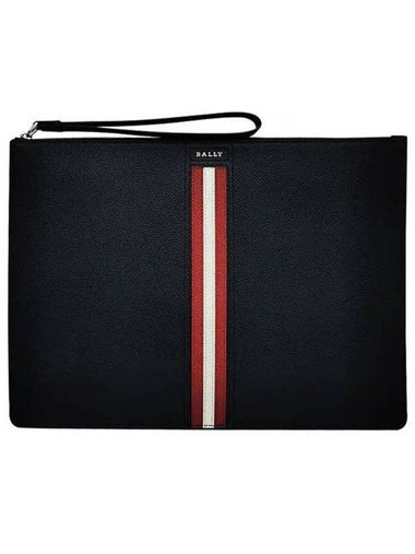 Talden Strap Clutch Bag Black - BALLY - BALAAN 1