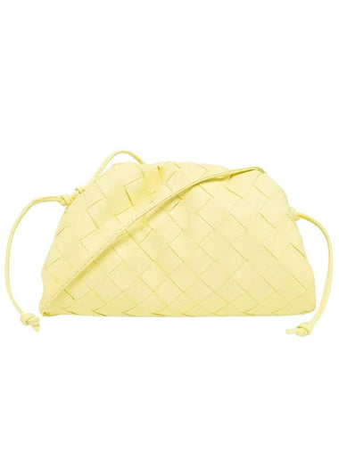 Intrecciato Mini Pouch Bag Yellow - BOTTEGA VENETA - BALAAN 1